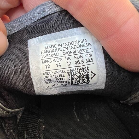 Converse all Star Syde Street Woven High Top Sneakers Maroon - Picture 7 of 7